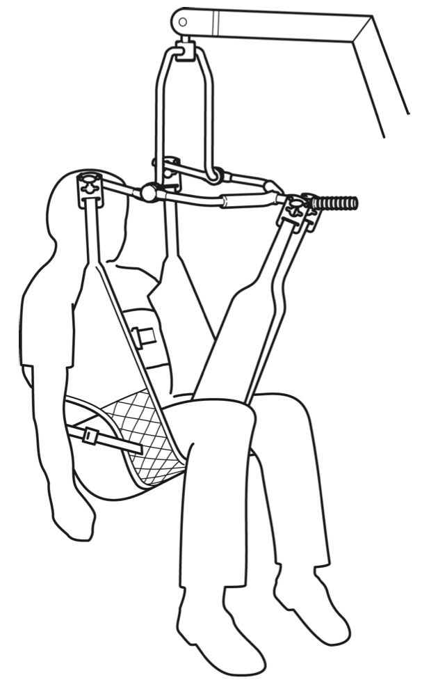 |Joerns Hoyer Access Comfort Sling user diagram