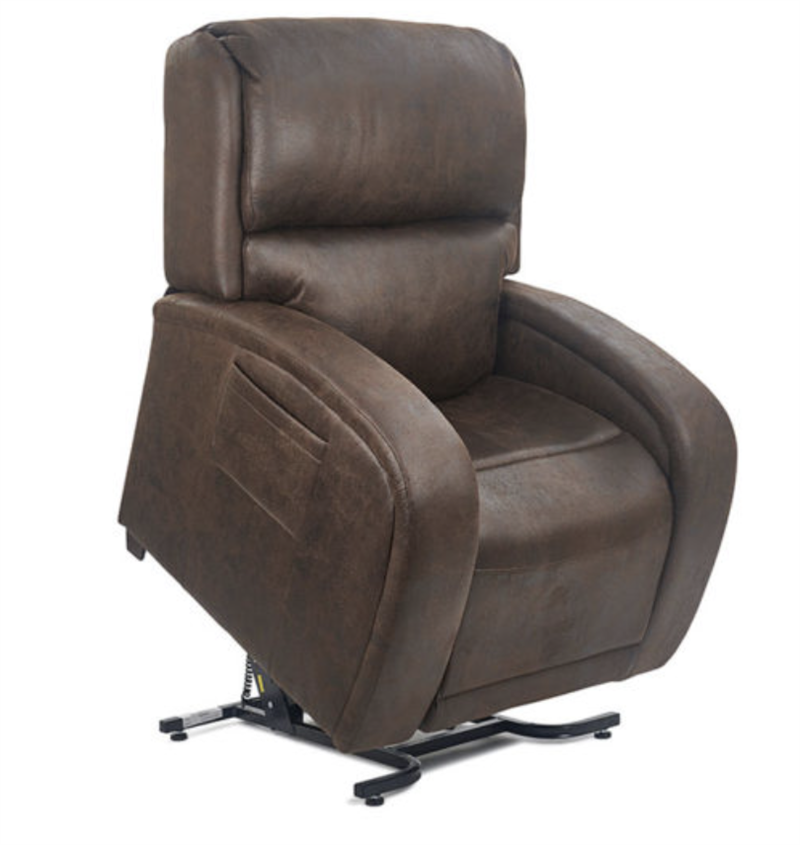 EZ Sleeper Recliner by Golden Technologies in Shiitake (Lifted)|EZ Sleeper Recliner by Golden Technologies in Coffee Bean (Lifted)|EZ Sleeper Recliner by Golden Technologies in Shiitake|EZ Sleeper Recliner by Golden Technologies in Coffee Bean|Color choices for EZ Sleeper Recliner (Brisa Fabric)