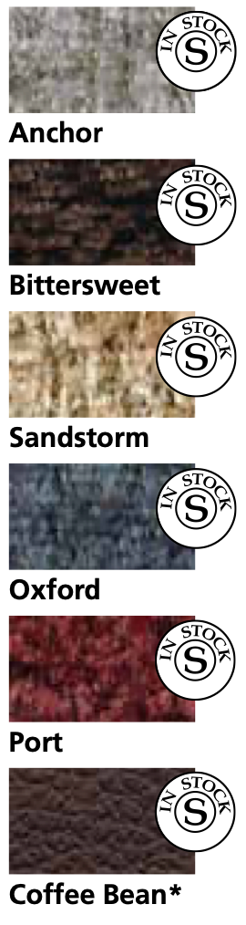 Fabric is easy to maintain and comes in these beautiful colors!