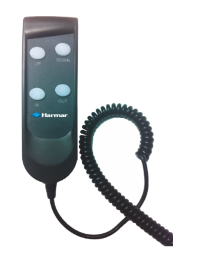 Comes standard with corded remote but upgraded wireless is available