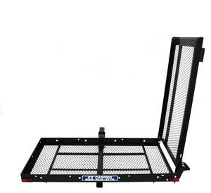 To keep mobility devices in place, flip carrier base up