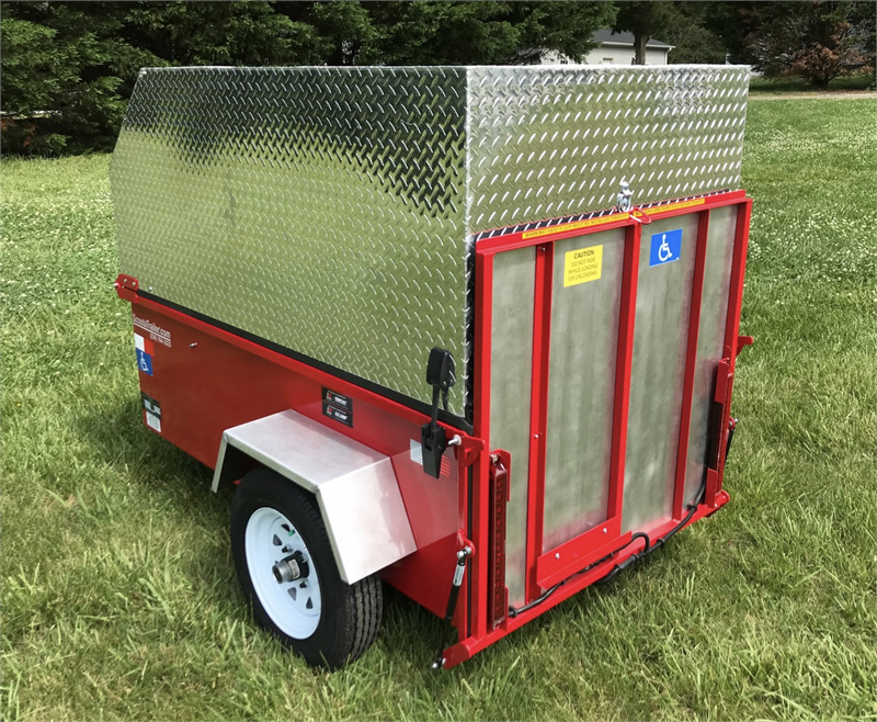 Ramp encloses aluminum top for safety and added weather protection
