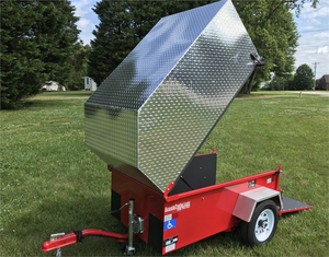 Top lifts up to easily drive scooter or chair onto carrier
