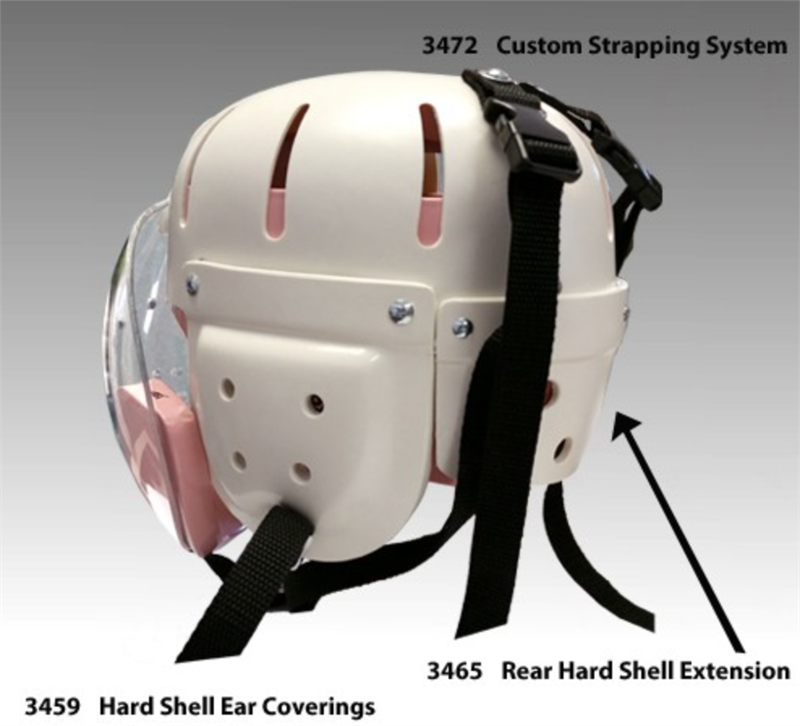 Danmar Hard Shell Helmet Custom Strapping