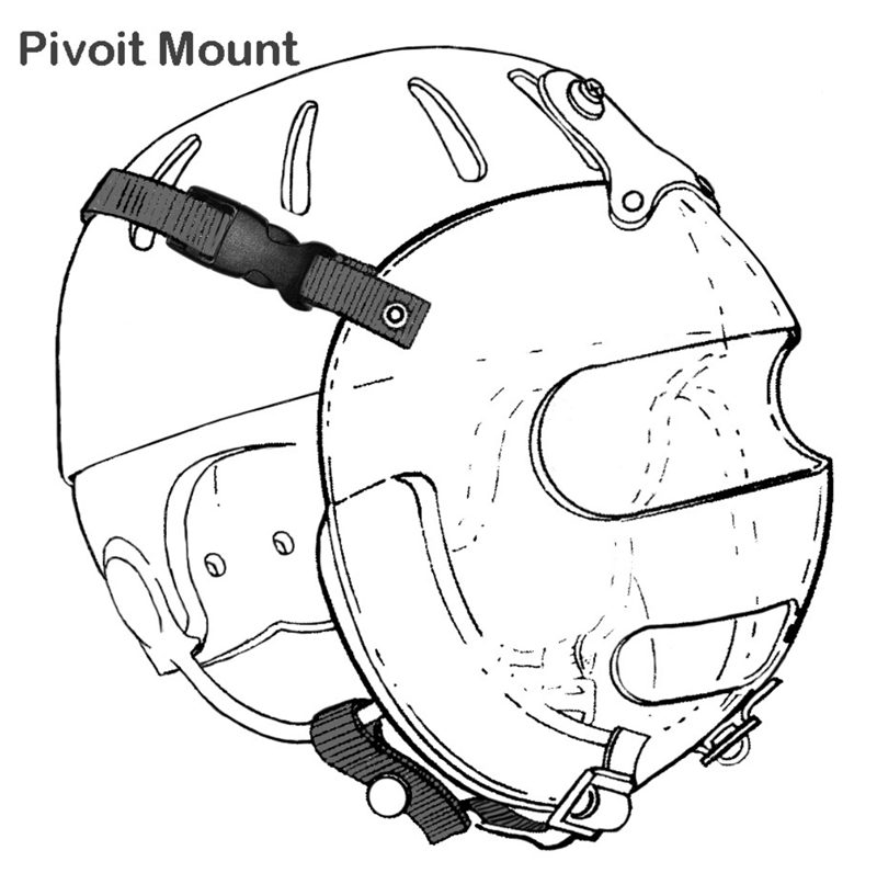 Danmar Hard Shell Helmet Hard Shell Pivot Mount