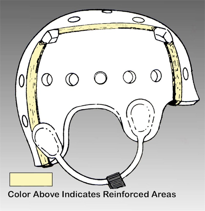 Danmar Hard Shell Helmet Reinforced Seams