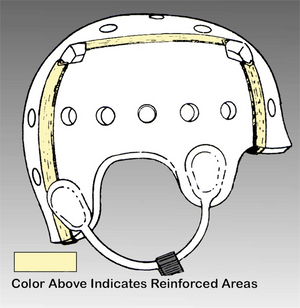 Danmar Hard Shell Helmet Reinforced Seams