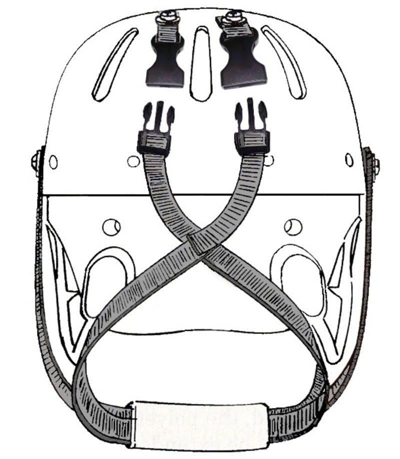 Danmar Hard Shell Helmet Quick Release Strap Custom Strapping