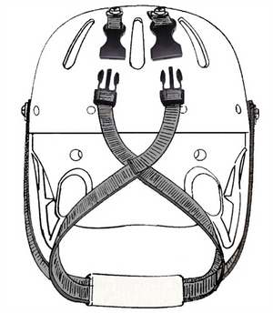 Danmar Hard Shell Helmet Quick Release Strap Custom Strapping