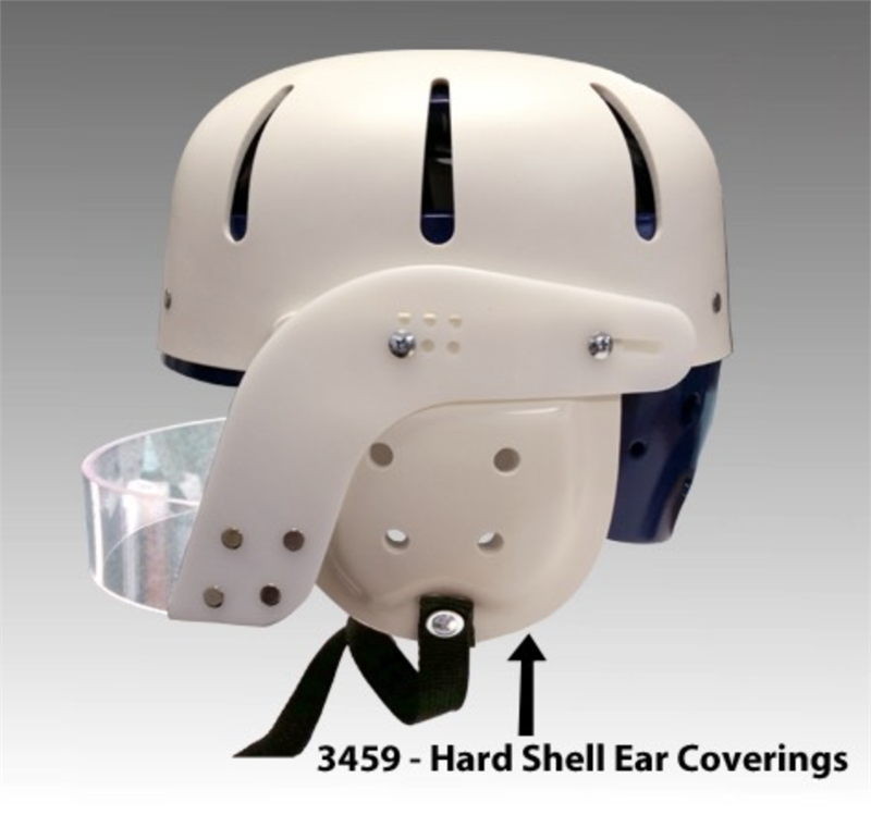 Danmar Hard Shell Safety Helmet with Face Bar Hard Shell Ear Coverings