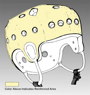 Danmar Hard Shell Safety Helmet with Face Bar Reinforced Liner