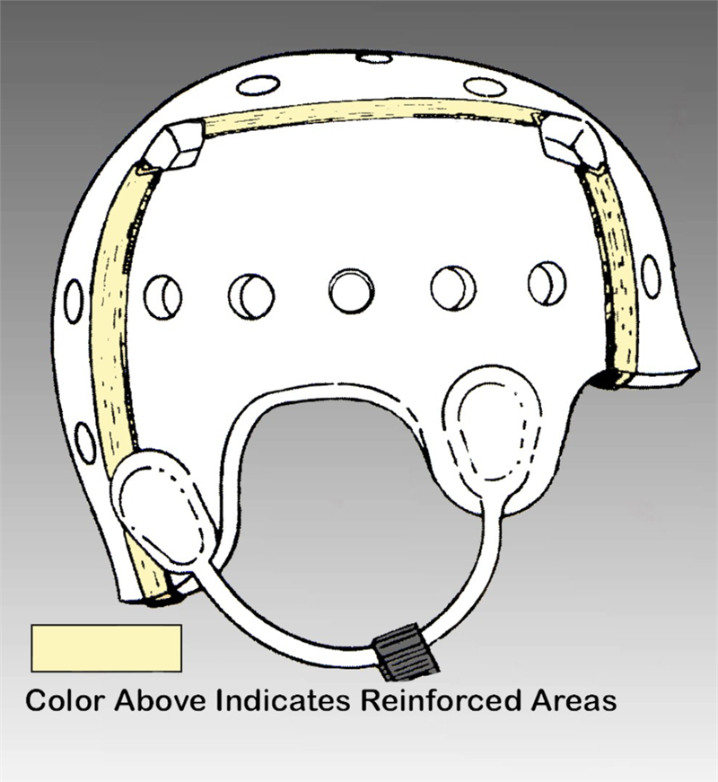 Danmar Hard Shell Safety Helmet with Face Bar Reinforced Seam
