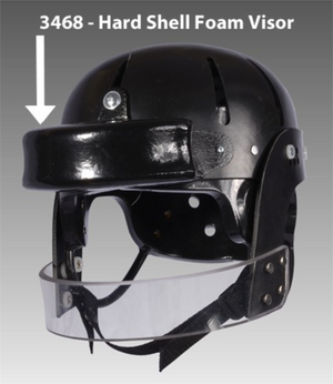 Danmar Hard Shell Safety Helmet Face Bar Foam Visor