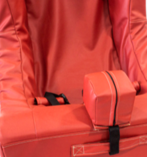 Optional abduction pommel comes in the fabric choice to match your seat