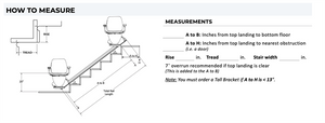 Harmar Heavy Duty Pinnacle Premium Stair Lift rotated 85 degrees|Large footrest folds up to make room on stairway|Every Pinnacle comes with two remotes|Heavy Duty lift with plush seat, straight rail and retractable belt|How to measure for your new stair lift. Please consult a home mod expert.
