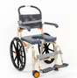 ShowerBuddy Roll-in Buddy Solo|Roll-in Buddy Solo w/Optional Splash Guard|Roll-in Buddy Solo w/Included Commode Pail|ShowerBuddy Roll-in Buddy Solo - Bodypoint Belt *Optional*|ShowerBuddy Roll-in Buddy Solo - Measurements|Optional Seat Overlay|Optional Closed Front Seat|Optional Flat Footplate 18"
