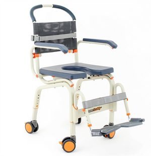Roll-in Buddy Lite by Showerbuddy|Roll-in Buddy Lite Shower Chair by Showerbuddy|Showerbuddy Roll-In Buddy Lite|Showerbuddy Roll-In Buddy Lite|Showerbuddy Roll-In Buddy Lite|Optional Cushion Seat Overlay|Optional Front Closed Seat|Optional Chest/Lap Belt|Measurements