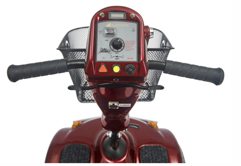 Golden Avenger 4-Wheel Scooter by Golden Technologies in Red