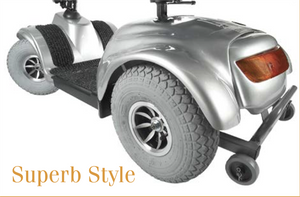 Golden Avenger 4-Wheel Scooter in Silver