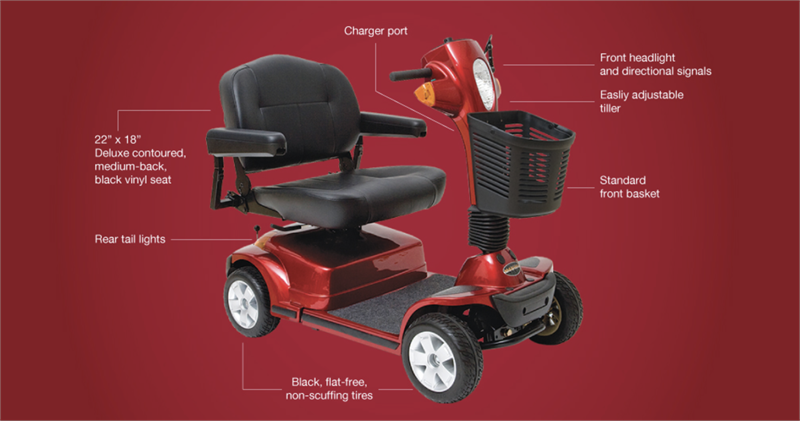Maxima 4-Wheel Scooter by Pride Mobility