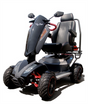 EV Rider Vita Monster Scooter |EV Rider Vita Monster Scooter|EV Rider Vita Monster Scooter adjustable tiller|Vita  Monster all-terrain scooter with comfortable captains' chair supports up to 350 lbs.|Vita Monster with double a-arm front suspension|Blue Sapphire  Vita Monster|EV Rider Vita Monster Scooter|Blue Sapphire  Vita Monster|Optional Electric Horn with 3 sounds|Optional deluxe cup holder|Optional Safety Flag|EV Rider Vita Monster Scooter