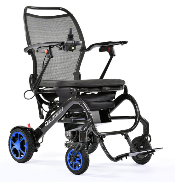 Q50 R Carbon Folding Power Wheelchair|Quickie Q50 R Carbon Folding Power Wheelchair|Folds compact for easy handlings.|Easy to use controls.|Fits in even the smallest automobile.|