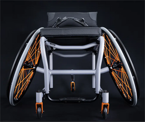 Wide Footprint of the Match Point Sports Wheelchair by Sunrise Medical