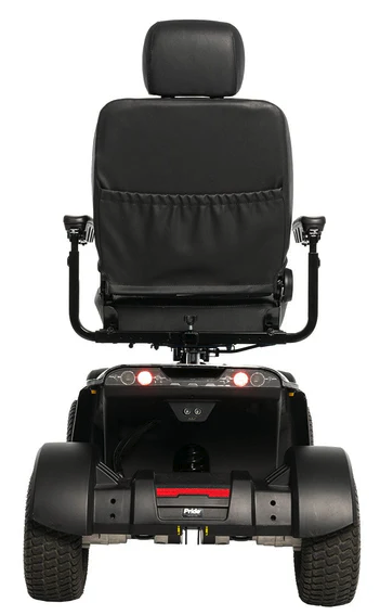 Rear of the Baja Wrangler 2 Outdoor Mobility Scooter in Black Camo