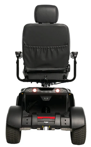 Rear of the Baja Wrangler 2 Outdoor Mobility Scooter in Black Camo