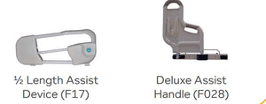 Optional 1/2 length Assist Rail and Deluxe Assist Handle