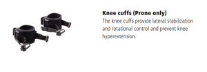 Knee cuffs stabilize the knee