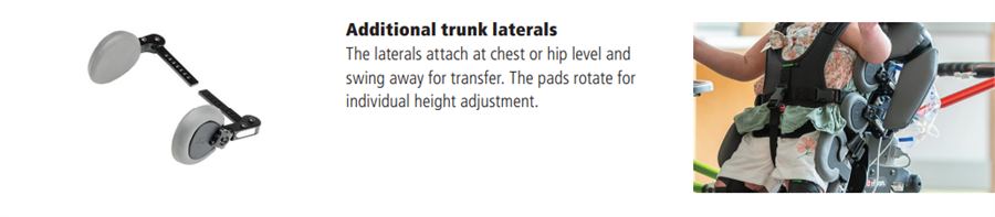 Optional truck laterals for hip or chest