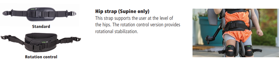 Hip strap options for Supine only