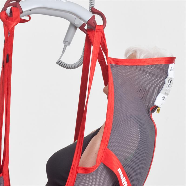Molift RgoSling High Back Net Sling|Side view of the Molift RgoSling High Back Net Sling|Molift RgoSling High Back Net Sling|Molift RgoSling High Back Net Sling