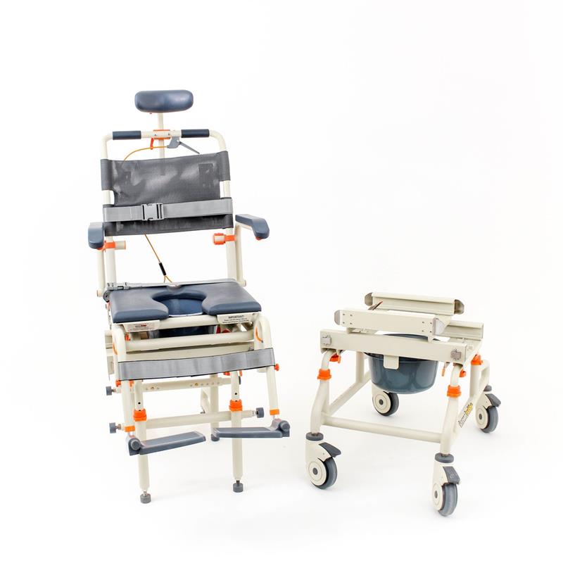 Seat easily detaches from tub base