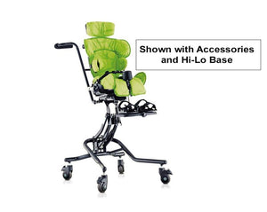 Leckey Squiggles Seating System shown with Accessories and Base