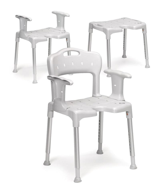 Etac Swift Stool to Chair Variations|Etac Swift with seat pads|Etac Swift Firm Grip sides|Etac Swift Ferrules