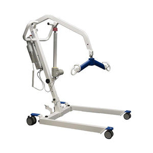 Protekt Take-A-Long Folding Electric Patient Lift by Proactive Medical|Locking rear casters help to keep lift stationary when needed|Easily fold this lightweight (84 lbs) lift for easy transport and storage|Optional digital scale|2-point spreader bar comes standard with the lift