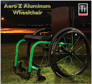Custom-fitted to user measurements, the stylish Aero Z aluminum wheelchair from TiLite.