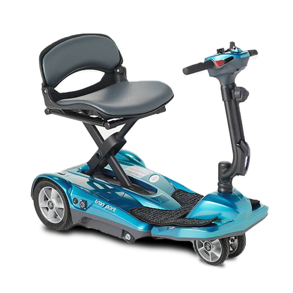 Transport AF+ 4-Wheel folding travel Scooter in blue