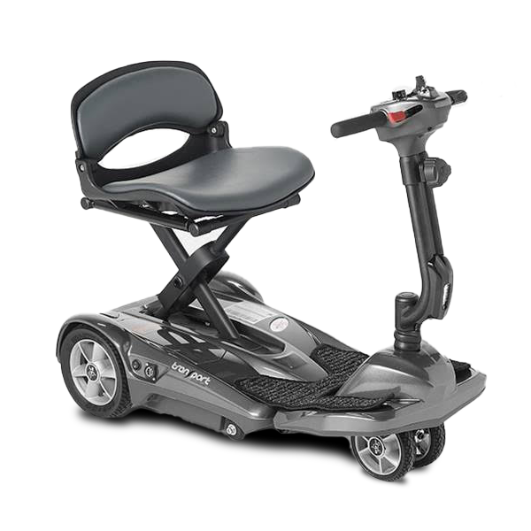 Transport AF+ 4-Wheel folding Scooter in silver