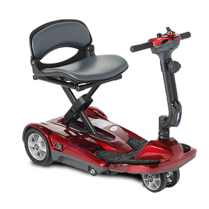 Transport AF+ 4-Wheel folding Scooter by EV Rider in burgundy
