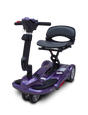 Transport M Easy Move Folding Scooter in purple|Transport M Easy Move Folding Scooter in blue by EV Rider|Transport M Easy Move Folding Scooter in copper|Transport M Easy Move Folding Scooter in red|8 inch solid, flat free tires and dual|Rear anti-tipper caster|Optional Electric Horn with 3 sounds|Optional deluxe cup holder|OPtional Deluxe Tiller bag|Optional Tiller and Seat Cover set ( 2pc)