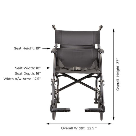 Nova Ultra Lightweight Transport Chair