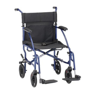 Nova Ultra Lightweight Transport Chair in Black|Nova Ultra Lightweight Transport Chair in Blue|Nova Ultra Lightweight Transport Chair in Red|Nova Ultra Lightweight Transport Chair Measurements|Nova Ultra Lightweight Transport Chair Folded Measurements