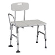 Nova Heavy Duty Transfer Bench|Side view of the Nova Heavy Duty Transfer Bench|Fixed arm, rubber and suction tips on legs|Back view Nova Heavy Duty Transfer Bench|Nova Heavy Duty Transfer Bench dimensions