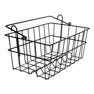 Storage basket (optional) is roomy and uses hooks to connect to walker