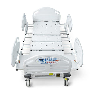 Prius Ai1 expandable low medsurg bed, with width and length expandability.
