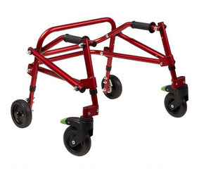 Klip 4-Wheel Walker X-Small Red with no seat