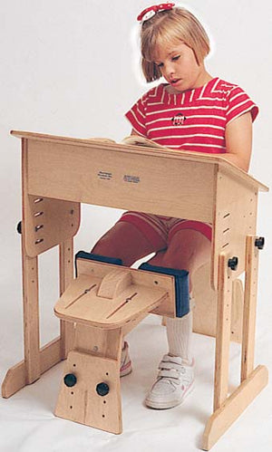 Adjustable Classroom Chair by TherAdapt with little boy|Adjustable Classroom Chair by TherAdapt without padding|Adjustable Classroom Chair by TherAdapt with optional padding|Adjustable Classroom Chair by TherAdapt with Girl at desk